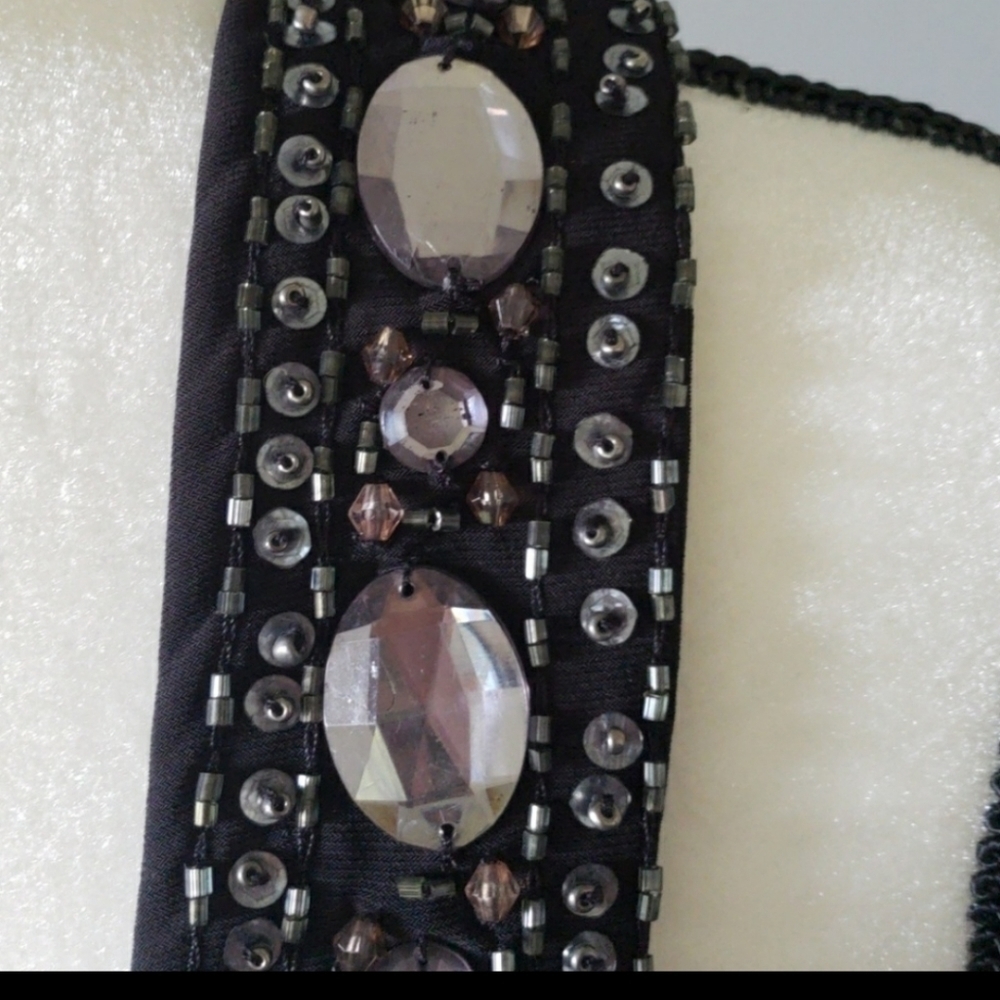 Collection by Dress Barn black beaded and ruched dress - Picture 6 of 8